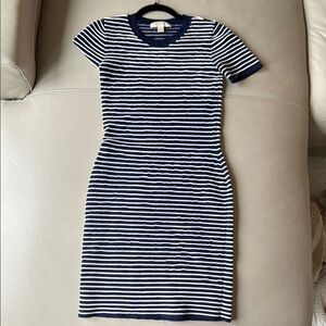 Navy Striped Women's Dress